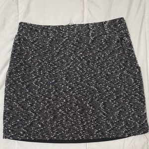 Forever 21 Black and White Tweed Mini Skirt